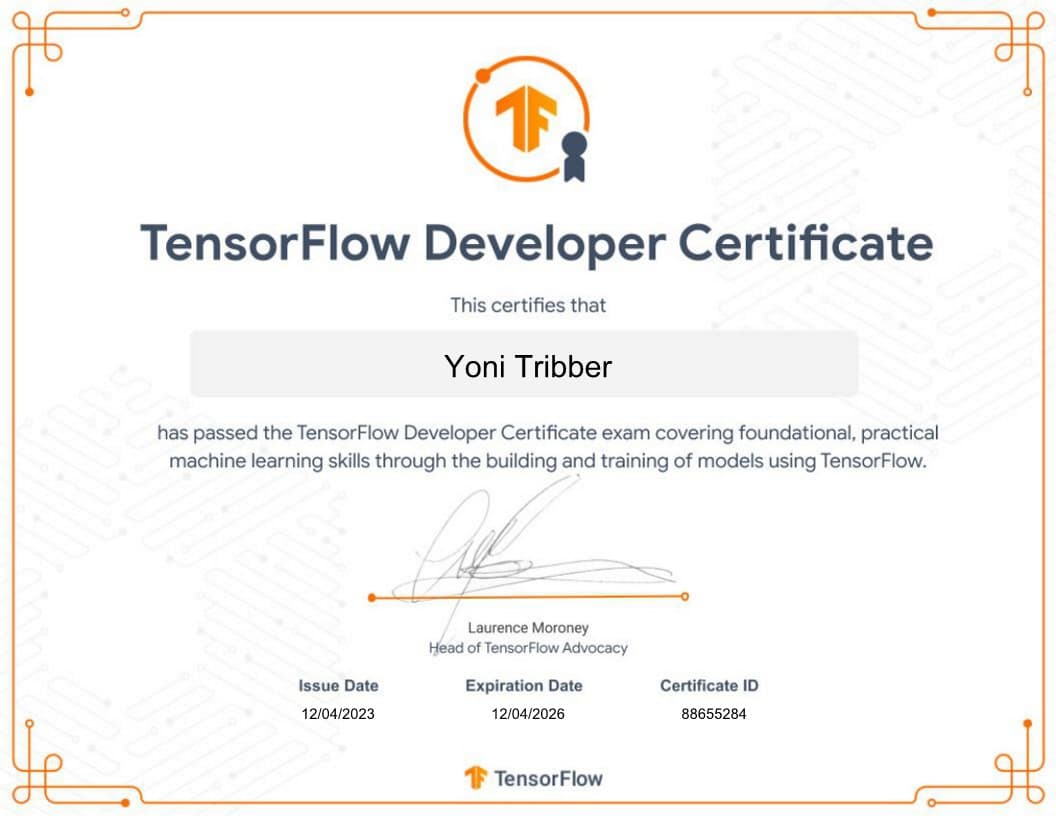 TensorFlow Developer Certificate